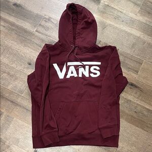 Vans Men's Dark Red Hoodie